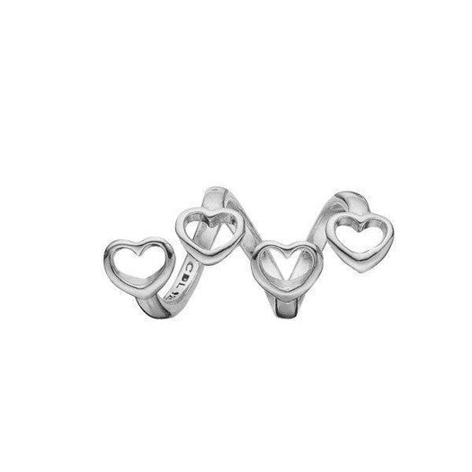 Family Hearts sølv charm fra Christina Jewelry & Watches